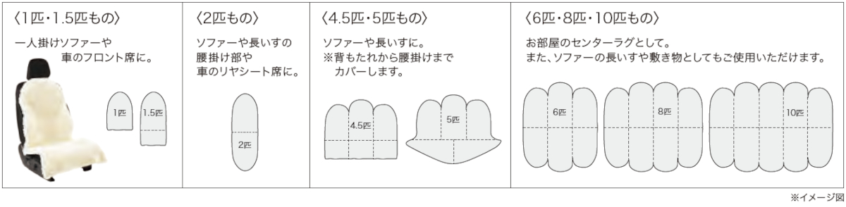 サイズのイメージ図
