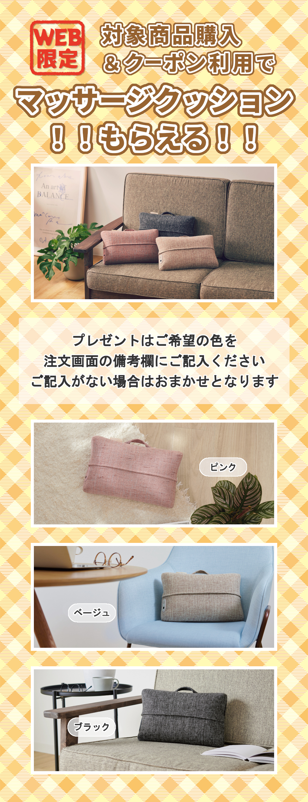 対象商品購入でもれなくプレゼント